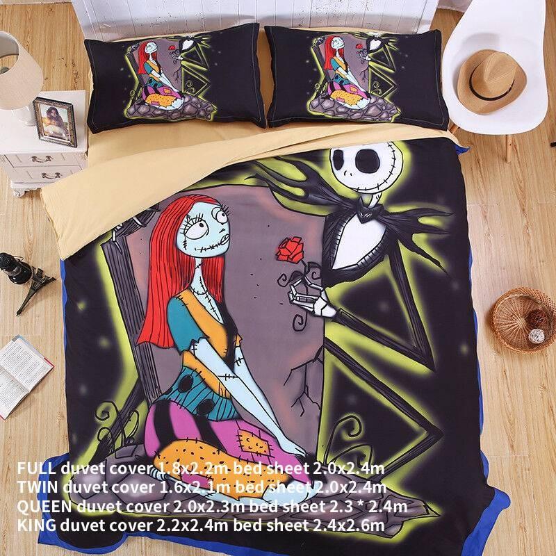 Комплект постельного белья «Кошмар перед Рождеством» Подарок Спальня Уникальный дизайн Простыня Постельное белье TWIN