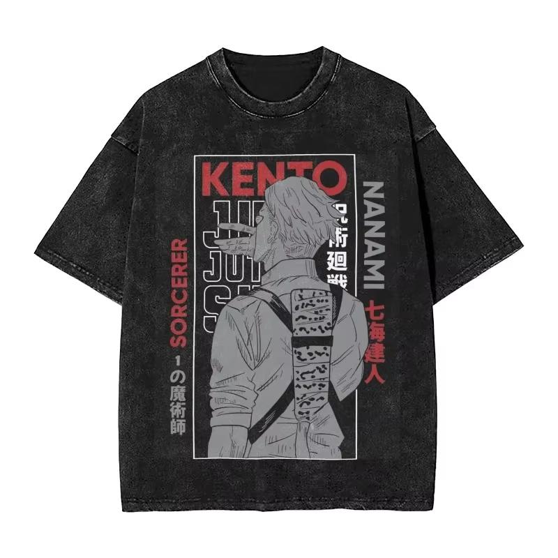 Nanami Kento Jujutsu Kaisen Printed Tshirt Mens and Womens Washed Tshirt High Quality Vintage Cotton Tshirt Harajuku Tops L
Nanami Kento Jujutsu Kaisen Printed Tshirt Mens and Womens Washed Tshirt High Quality Vintage Cotton Tshirt Harajuku Tops L
