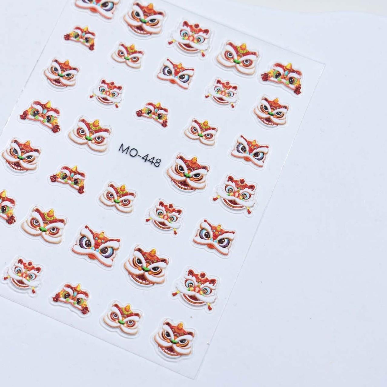 3D Тисненые Наклейки для Ногтей Мультяшный Танец Льва и Змеи - DIY Нейл-арт Голова Льва
3D Тисненые Наклейки для Ногтей Мультяшный Танец Льва и Змеи - DIY Нейл-арт Голова Льва