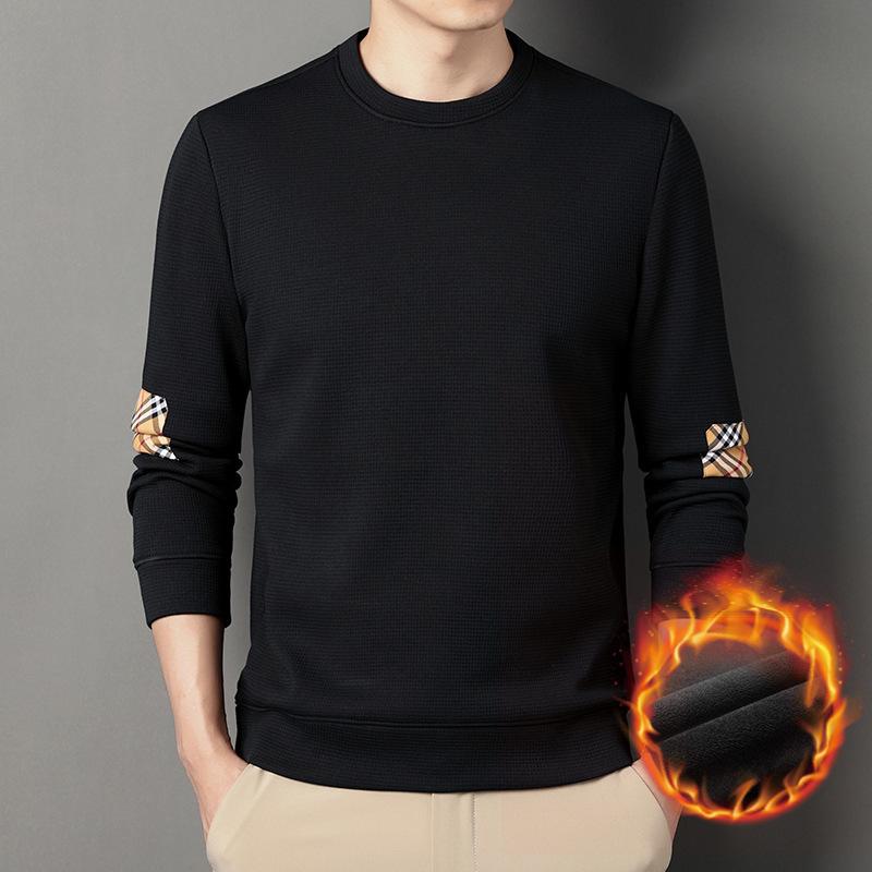 Футболка с длинным рукавом, мужская зимняя новинка, молодежный корейский комплект с круглым вырезом, свитер XXXXL