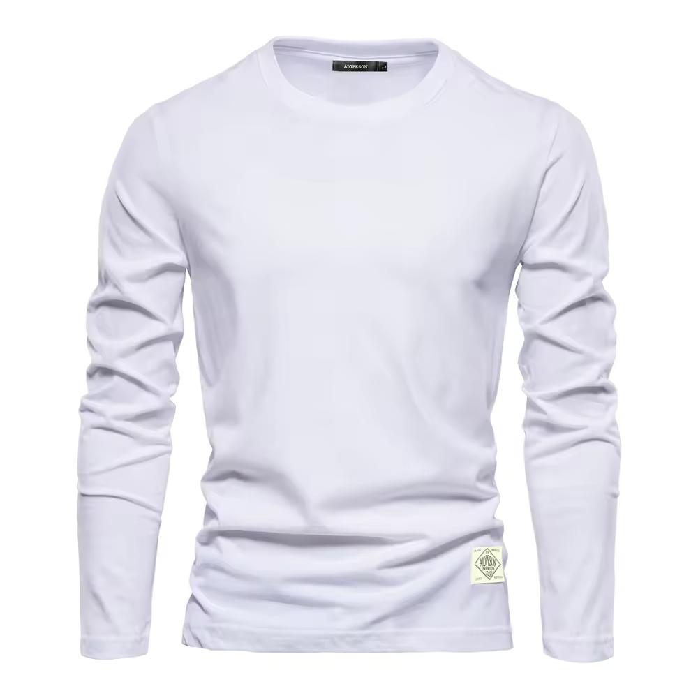 Cotton Long Sleeve T-Shirt for Men Solid Spring Casual Men s T-shirts Male Tops Classic Clothes Men s T-shirts XS білий
Cotton Long Sleeve T-Shirt for Men Solid Spring Casual Men s T-shirts Male Tops Classic Clothes Men s T-shirts XS білий