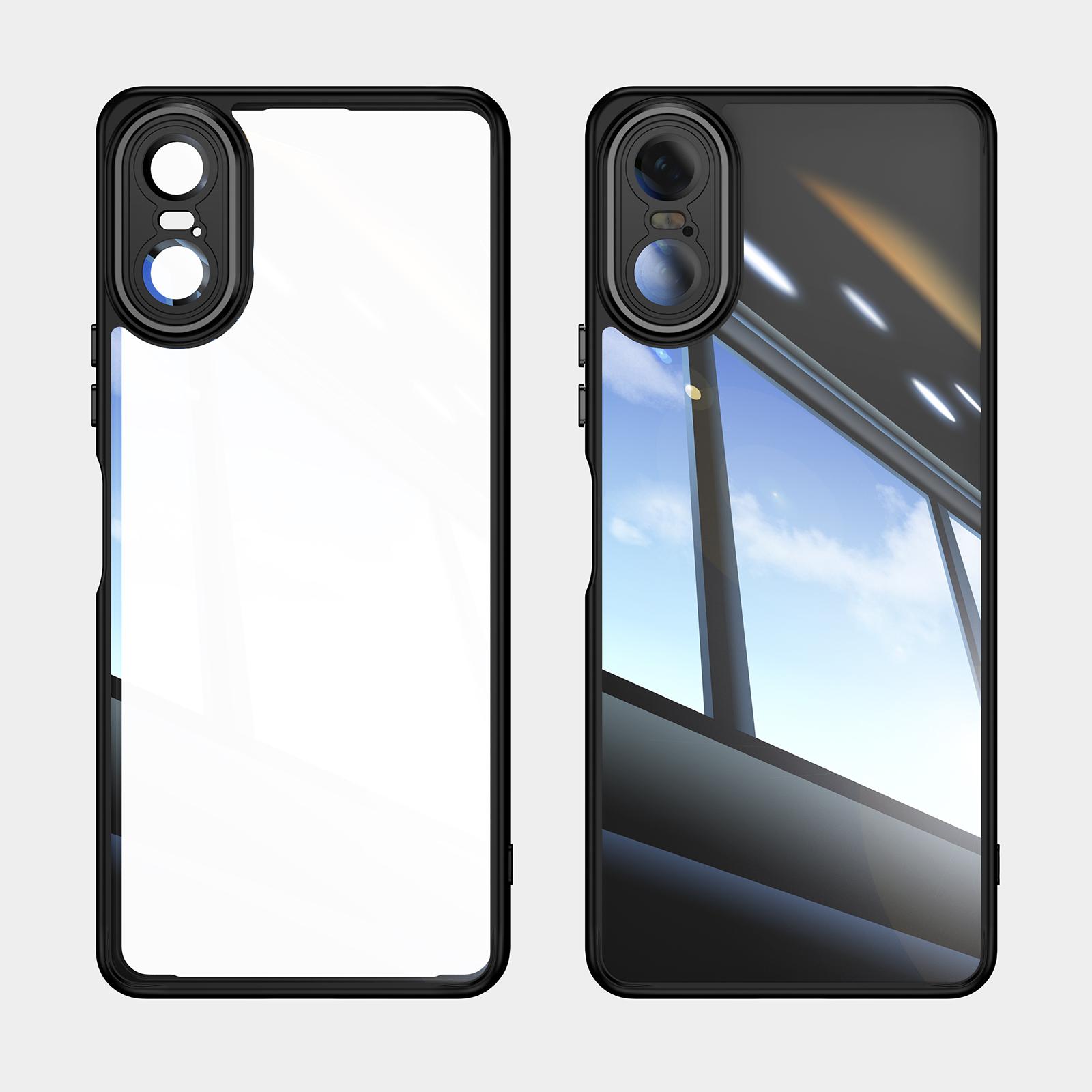 For Sony Xperia 10 VI TPU Case WANLONFENG Drop-proof Clear Phone Cover with 2Pcs Tempered Glass Film Dark Purple
For Sony Xperia 10 VI TPU Case WANLONFENG Drop-proof Clear Phone Cover with 2Pcs Tempered Glass Film Dark Purple