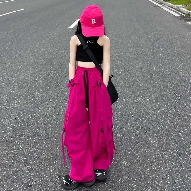 Girls Summer Cargo Pants: 2025 Lightweight Sporty Wide-Leg Mosquito-Proof Jazz Pants 130
Girls Summer Cargo Pants: 2025 Lightweight Sporty Wide-Leg Mosquito-Proof Jazz Pants 130