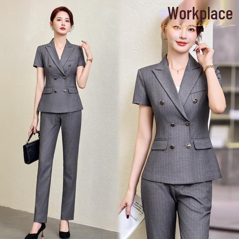 Women s Summer Short Sleeve Suit Set - Elegant 2025 Professional Wear for Teachers and Hotel Reception 2XL
Women s Summer Short Sleeve Suit Set - Elegant 2025 Professional Wear for Teachers and Hotel Reception 2XL