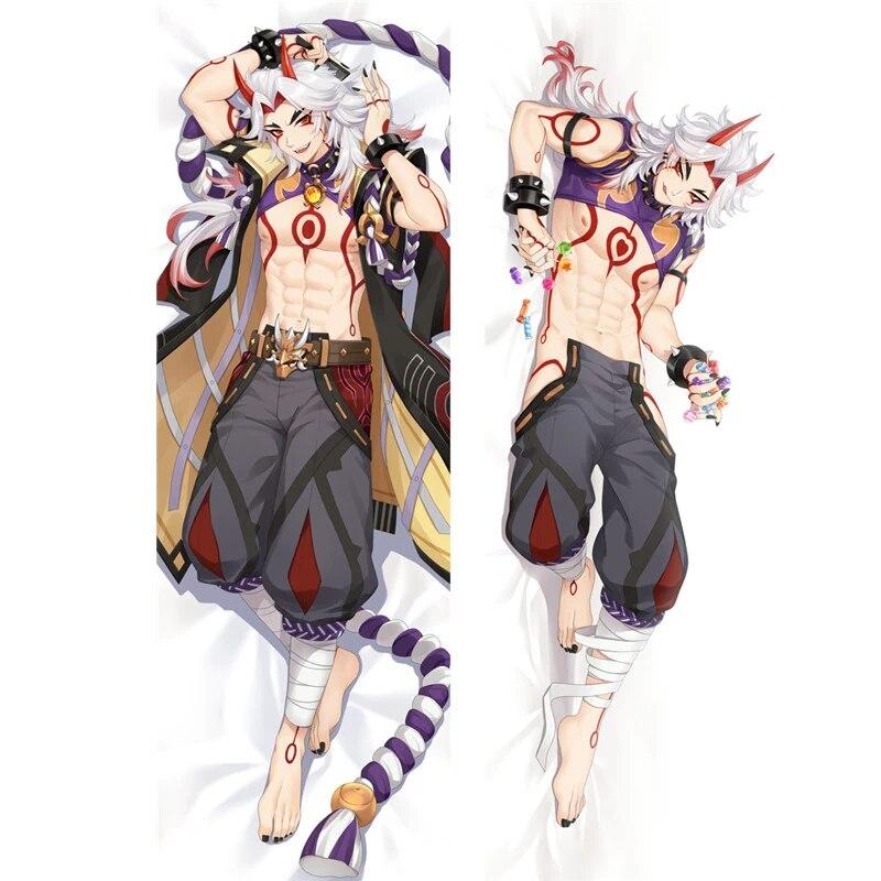 Наволочка для тела Game Genshin Impact Arataki Itto для косплея Dakimakura, персиковая кожа, двусторонняя обнимающая подушка для тела, наволочка
Наволочка для тела Game Genshin Impact Arataki Itto для косплея Dakimakura, персиковая кожа, двусторонняя обнимающая подушка для тела, наволочка