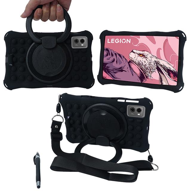 360 Rotating Case For Lenovo Legion Y700 2022 2023 8.8 inch Soft Silicone Stand Cover With Handle Grip And Shoulder Strap Funda Legion Y700 2022
360 Rotating Case For Lenovo Legion Y700 2022 2023 8.8 inch Soft Silicone Stand Cover With Handle Grip And Shoulder Strap Funda Legion Y700 2022