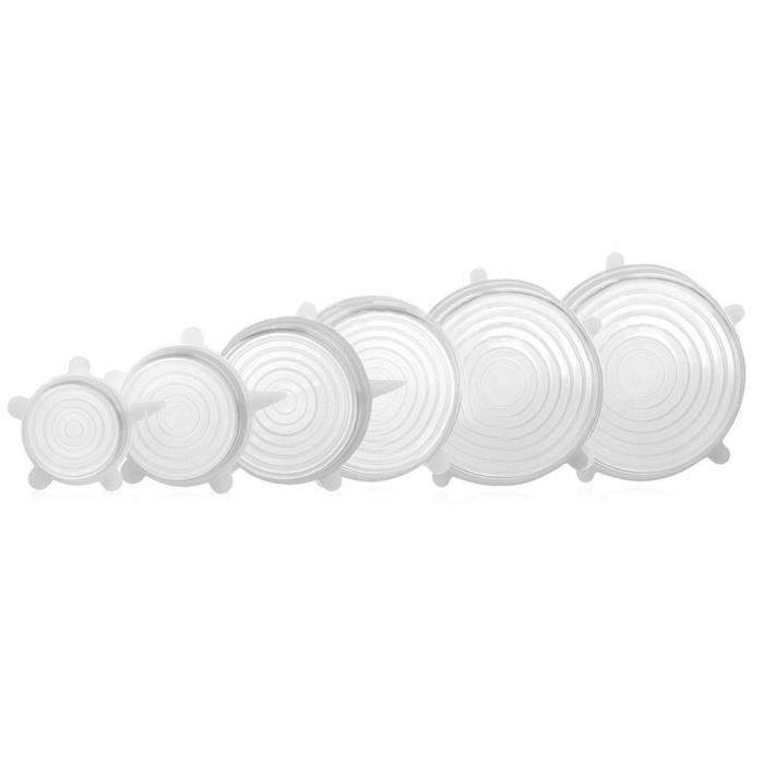 Couvercle Silicone Alimentaire 6 pièces Flexible, réutilisable, couvercles de Stockage de Nourriture Couvertures Extensibles d éparg
Couvercle Silicone Alimentaire 6 pièces Flexible, réutilisable, couvercles de Stockage de Nourriture Couvertures Extensibles d éparg