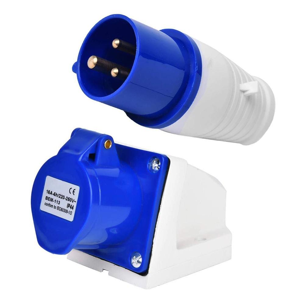 Водонепроникна 16A/3-контактна розетка та вилка Настінний 220-250V IP44 16A Караван/кемпер
Водонепроникна 16A/3-контактна розетка та вилка Настінний 220-250V IP44 16A Караван/кемпер