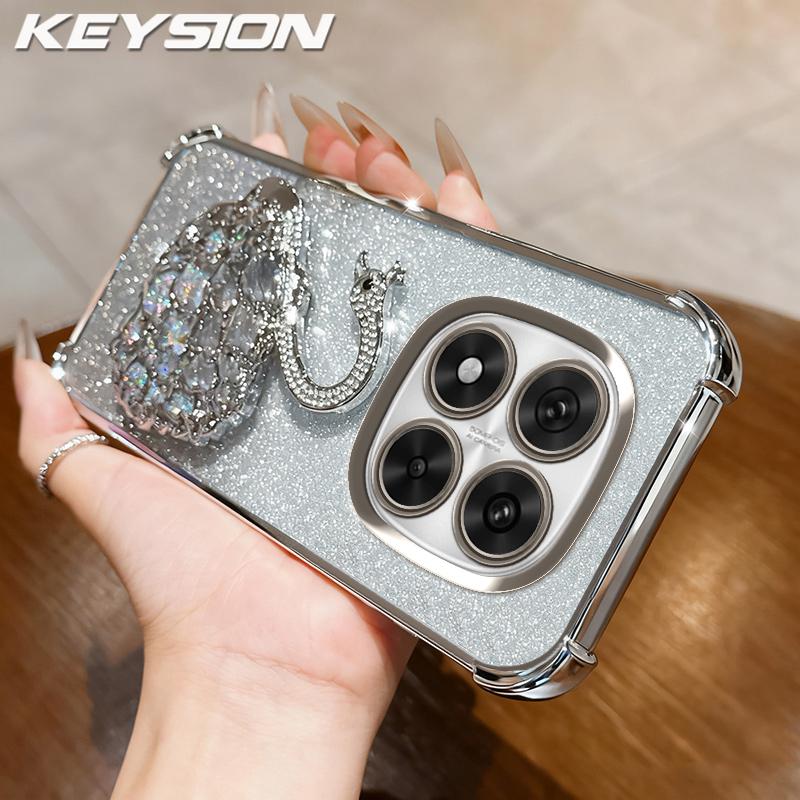 KEYSION Протиударний чохол з покриттям для телефону Redmi Note 14 Pro+ 5G 14 Pro 4G, блискучий чохол-підставка з лебедем для Xiaomi POCO X7 for Redmi Note 14 Pro срібний
KEYSION Протиударний чохол з покриттям для телефону Redmi Note 14 Pro+ 5G 14 Pro 4G, блискучий чохол-підставка з лебедем для Xiaomi POCO X7 for Redmi Note 14 Pro срібний