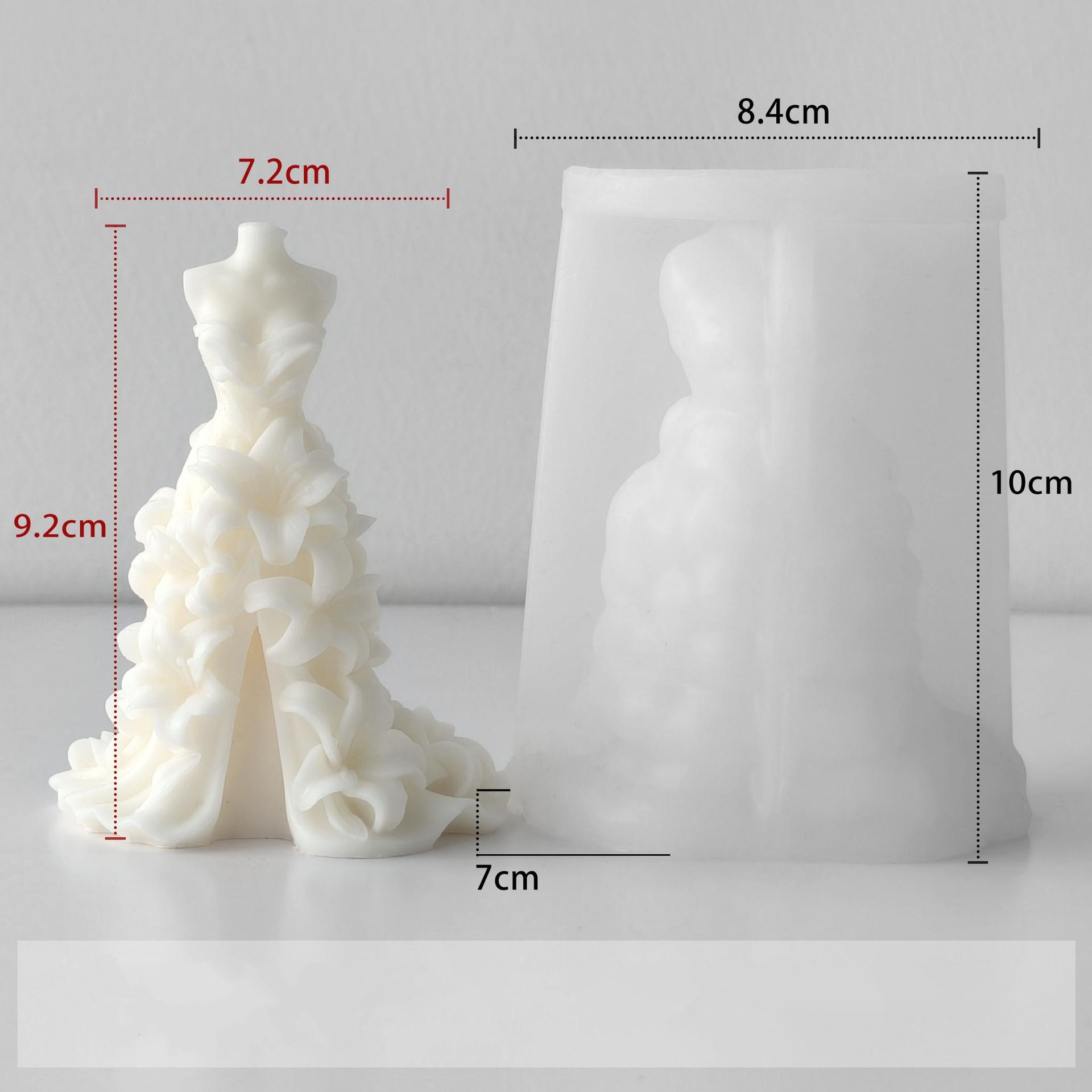 3D Силиконовая форма Лилия Свадебное платье для изготовления свечей, мыла, поделок из смолы, Декор для девичника, Форма для свечей
3D Силиконовая форма Лилия Свадебное платье для изготовления свечей, мыла, поделок из смолы, Декор для девичника, Форма для свечей