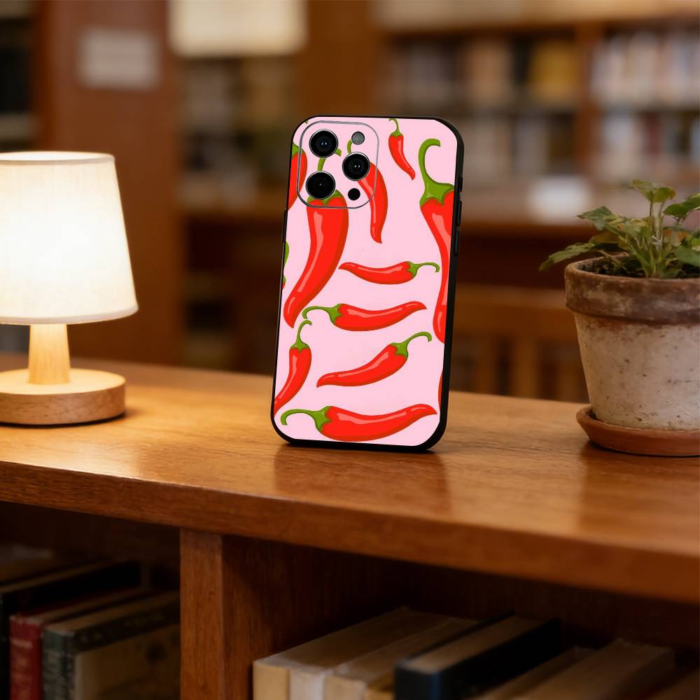 Chili pepper illustration Phone Case For iPhone 17,16,15,14,13,12,11 Plus,Pro Max,XS,Soft Silicone Black Cover iPhone15Plus
Chili pepper illustration Phone Case For iPhone 17,16,15,14,13,12,11 Plus,Pro Max,XS,Soft Silicone Black Cover iPhone15Plus
