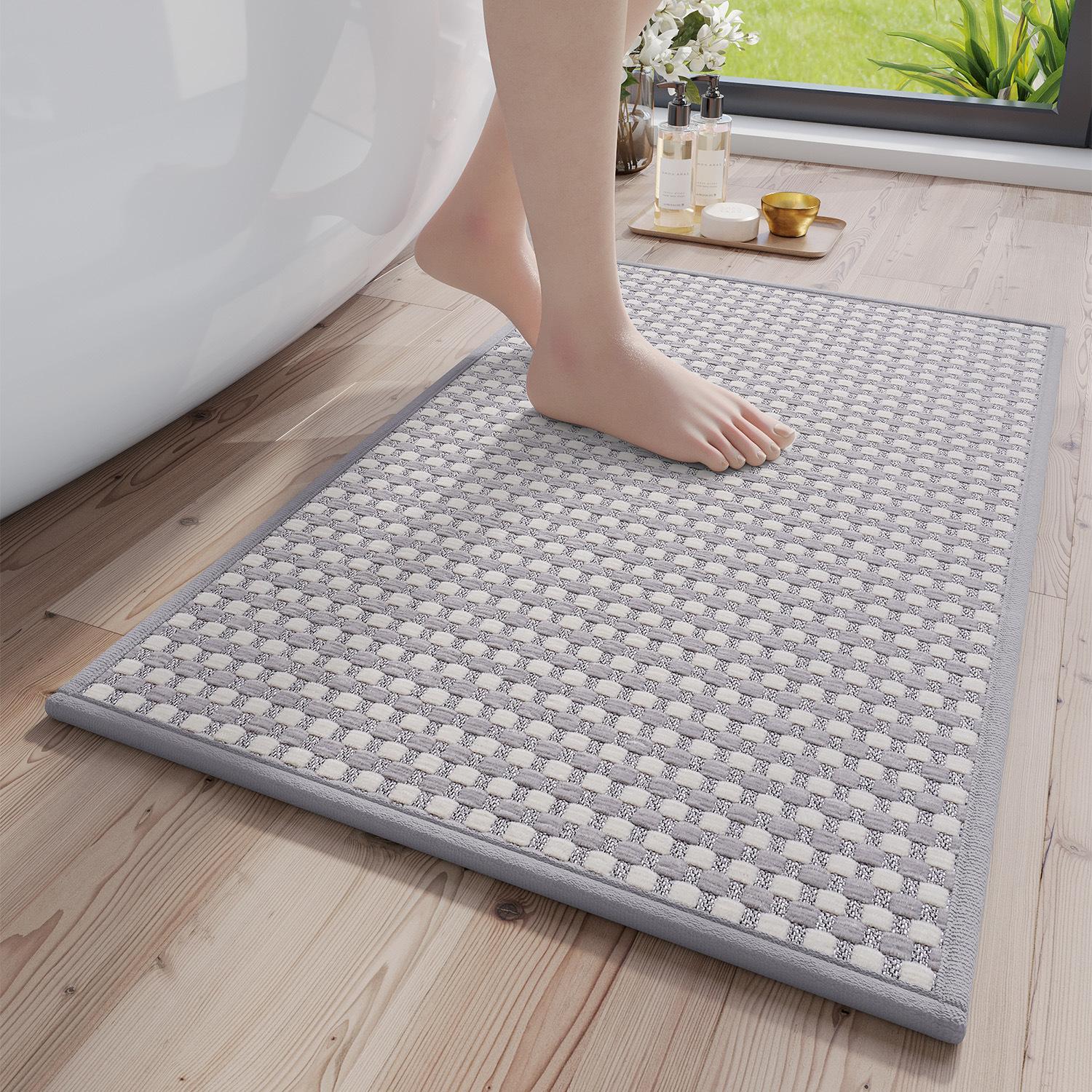 Chenille Woven Bath Mat Rug - Ultra Absorbent & Quick-Drying, Non-Slip Rubber Backing, Soft Breathable, Safe Odorless Design 40x60cm сірий
Chenille Woven Bath Mat Rug - Ultra Absorbent & Quick-Drying, Non-Slip Rubber Backing, Soft Breathable, Safe Odorless Design 40x60cm сірий