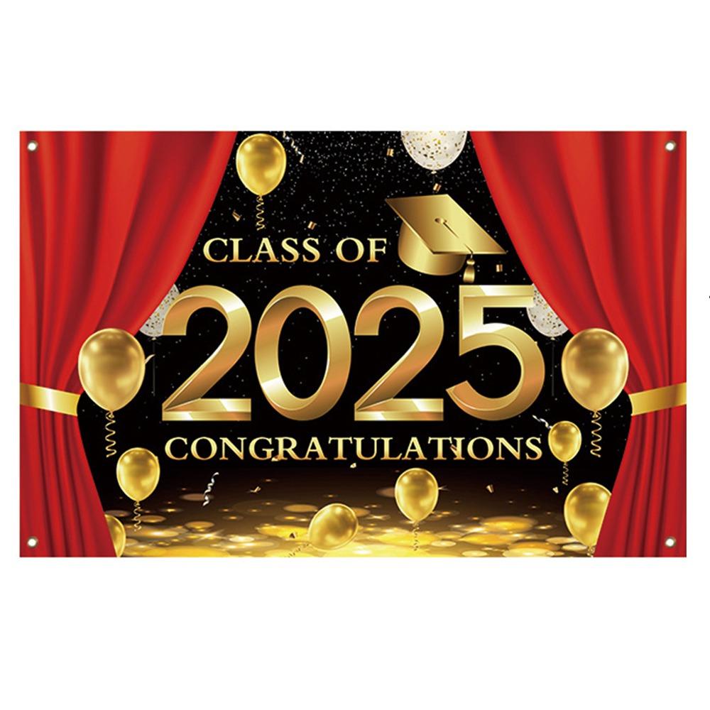 Black Gold Graduation Season Background Class of 2025 Poster Background Adults Kids красный
Black Gold Graduation Season Background Class of 2025 Poster Background Adults Kids красный