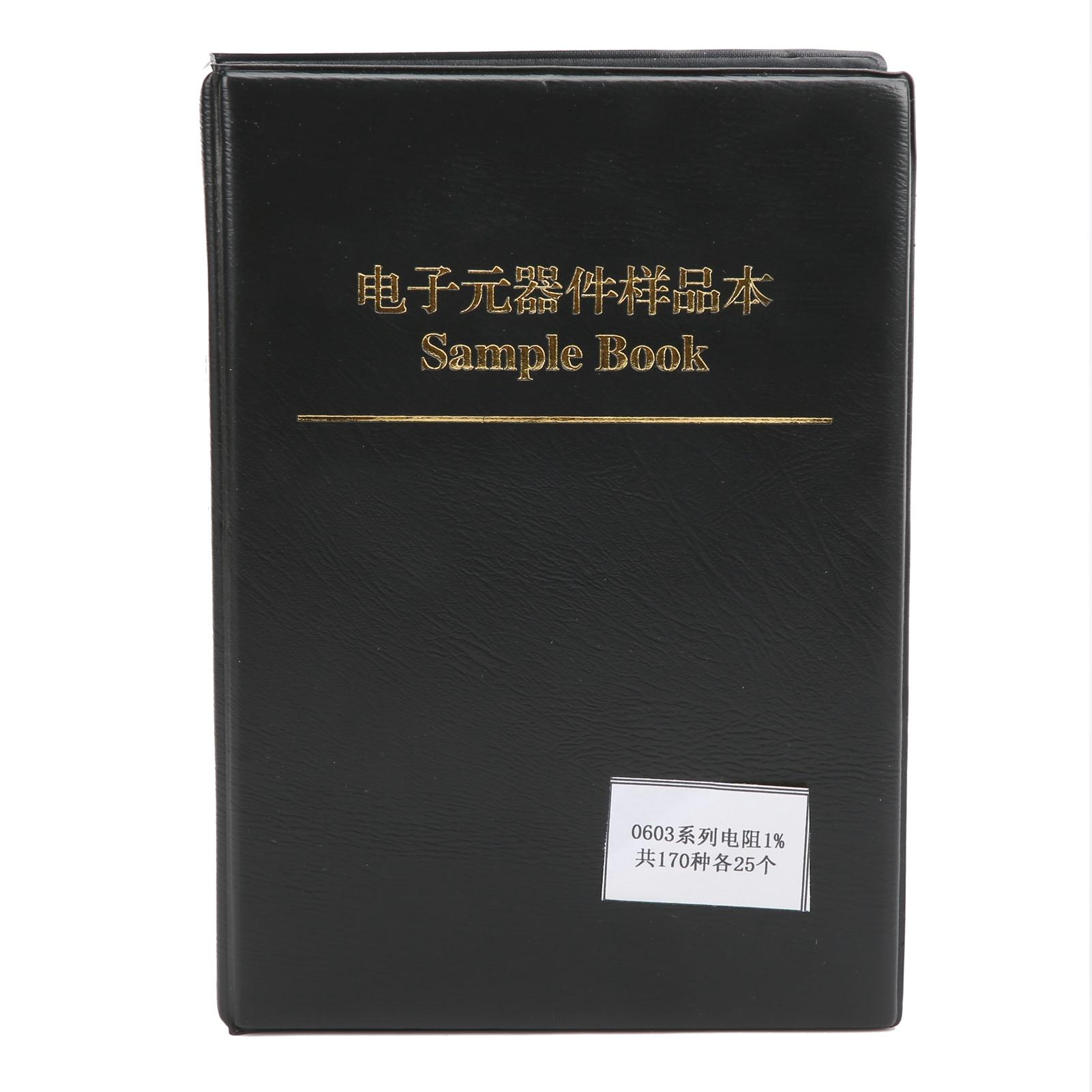 Книга зразків SMD-резисторів 4250 шт. 170, вартість 0603, набір електронних компонентів серії
Книга зразків SMD-резисторів 4250 шт. 170, вартість 0603, набір електронних компонентів серії