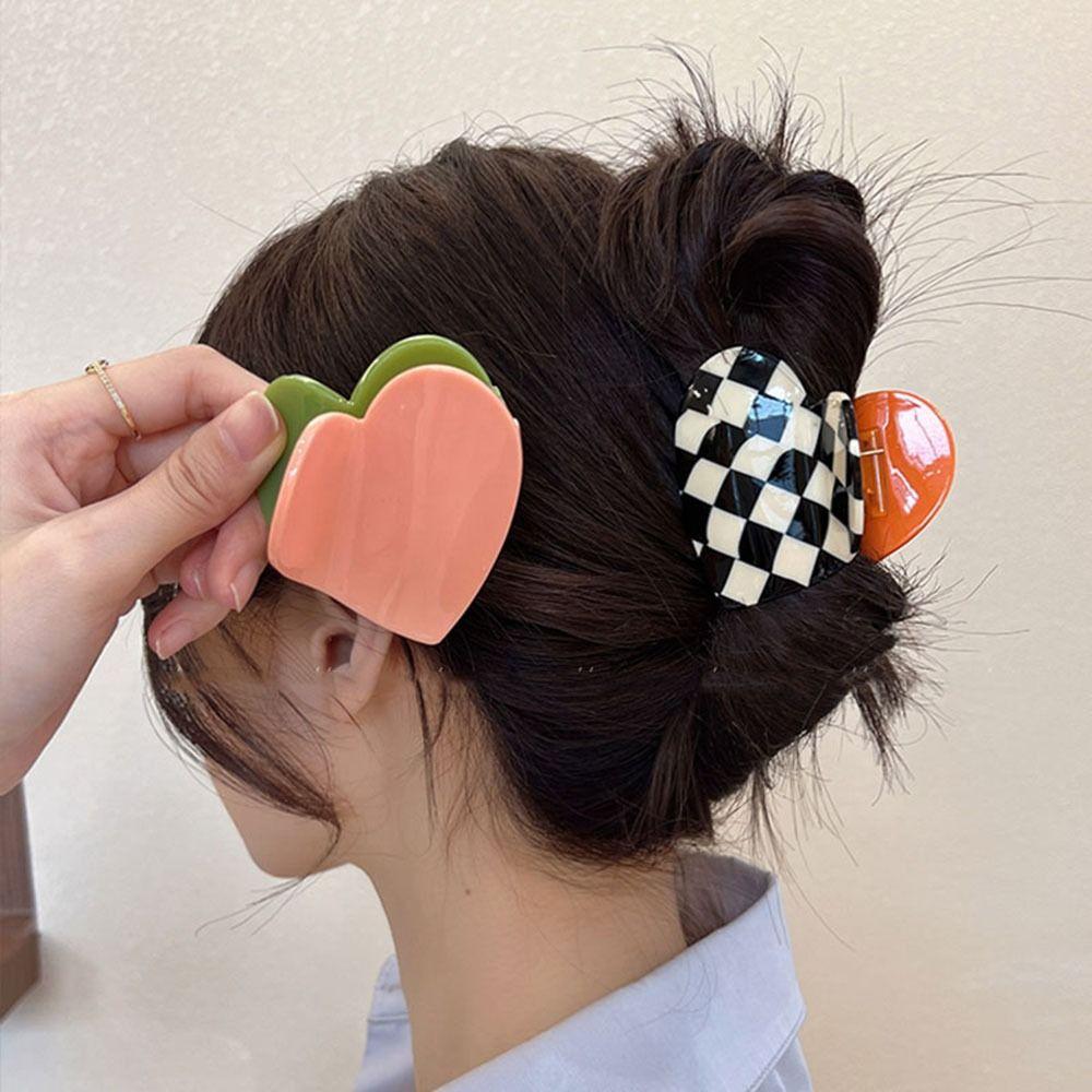 Acetate Shark Clip Women Hair Clips Hair Accessories Heart-shaped Hair Claw Korean Style Crab Clip
Acetate Shark Clip Women Hair Clips Hair Accessories Heart-shaped Hair Claw Korean Style Crab Clip