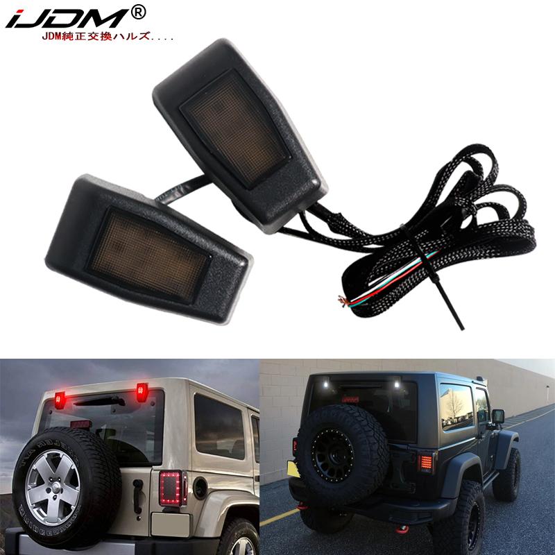 Автомобильный Стайлинг iJDM, красный/белый светодиодный светильник для Jeep Wrangler JK 2007-2017 годов, высокий задний стоп-сигнал, светодиодные фонари задней двери, 3RD задний стоп-сигнал
Автомобильный Стайлинг iJDM, красный/белый светодиодный светильник для Jeep Wrangler JK 2007-2017 годов, высокий задний стоп-сигнал, светодиодные фонари задней двери, 3RD задний стоп-сигнал