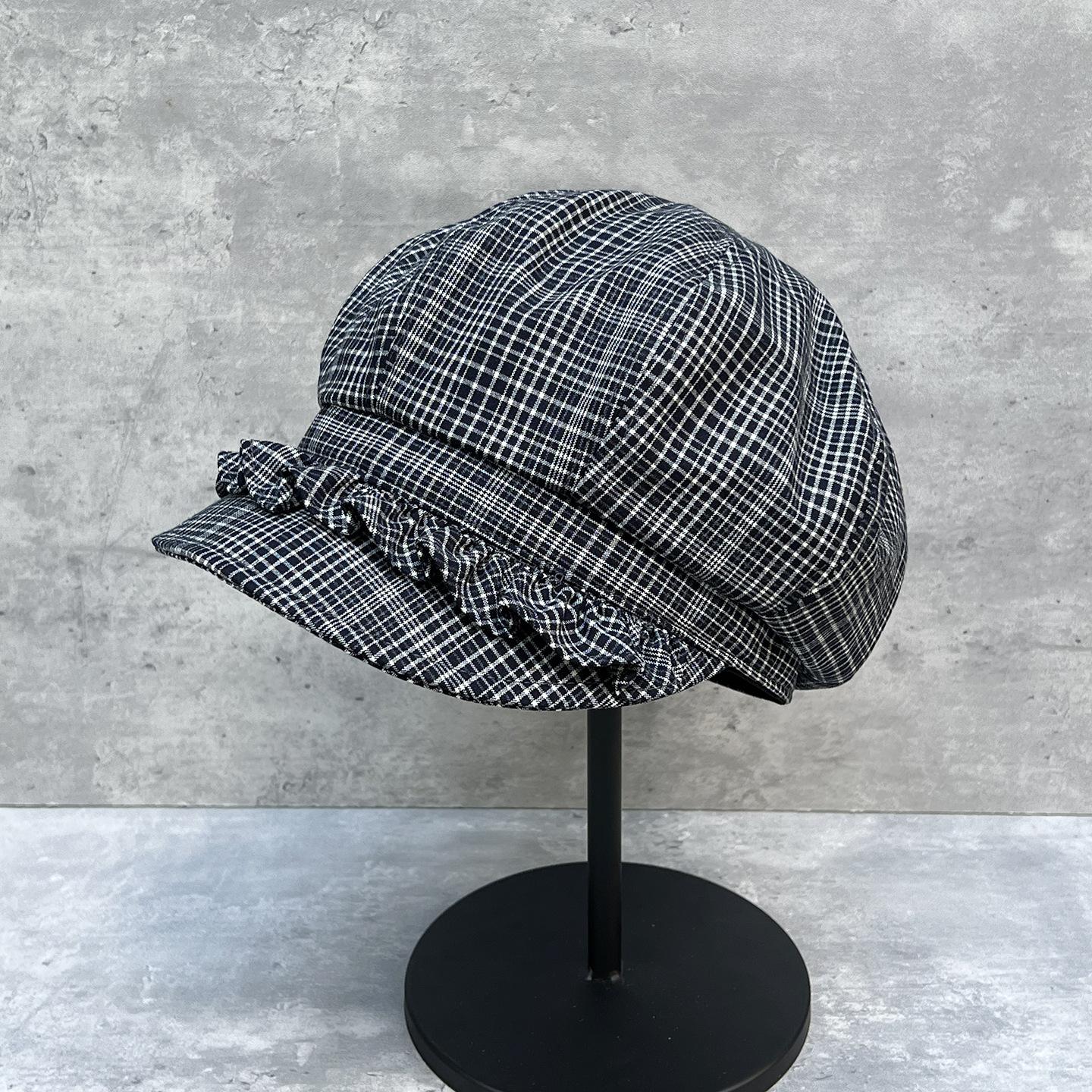 Small Fungus Edge Plaid Octagonal Hat Female Autumn Sweet Sister Big Head Cloud Hat Retro Beret M(56-58cm)
Small Fungus Edge Plaid Octagonal Hat Female Autumn Sweet Sister Big Head Cloud Hat Retro Beret M(56-58cm)