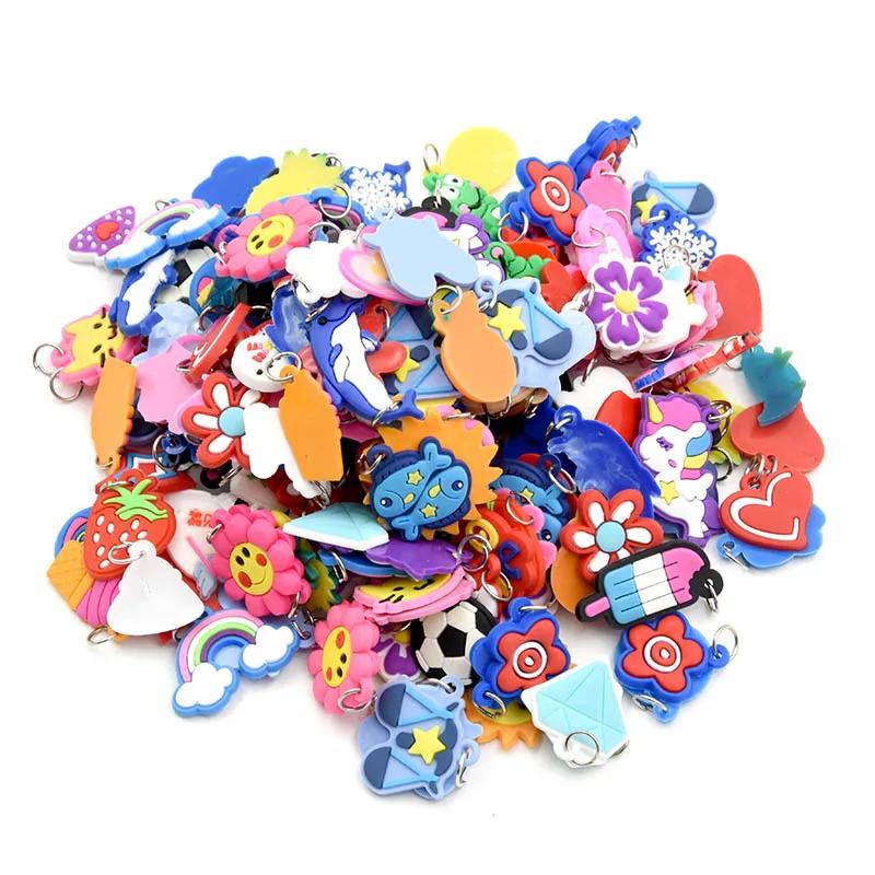 DIY Soft Glue Cartoon Colorful Animal Flower Bead Pendants Colorful Rubber Loom Band Bracelet Jewelry Making Beads Toy Beads Set
DIY Soft Glue Cartoon Colorful Animal Flower Bead Pendants Colorful Rubber Loom Band Bracelet Jewelry Making Beads Toy Beads Set