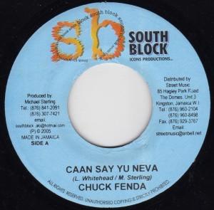 7inch Record CHUCK FENDER / HAWKEYE - Caan Say Yu Neva / With A Plan NONE South Block 2005 Jamaica Reggae, Ska & Dub Used
7inch Record CHUCK FENDER / HAWKEYE - Caan Say Yu Neva / With A Plan NONE South Block 2005 Jamaica Reggae, Ska & Dub Used