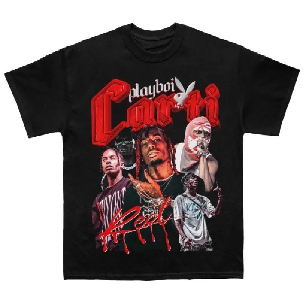 2025 Playboi Carti Icon V2 T-Shirt Cotton Tees Vintage Hip Hop Brand T-shirt Short Sleeve Y2k Tops Men s Clothing XXXXXL чорний
2025 Playboi Carti Icon V2 T-Shirt Cotton Tees Vintage Hip Hop Brand T-shirt Short Sleeve Y2k Tops Men s Clothing XXXXXL чорний