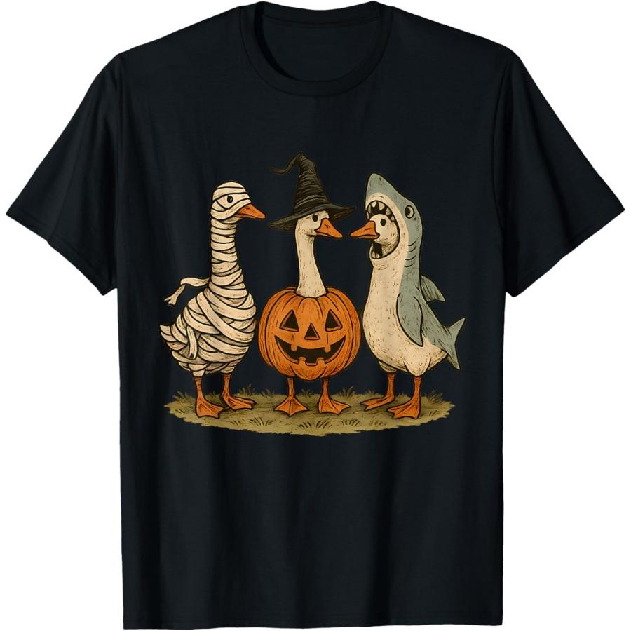Halloween Goose Tee Mummy Shark Pumpkin Jack Geese Costume T-Shirt XXXXXL чёрный
Halloween Goose Tee Mummy Shark Pumpkin Jack Geese Costume T-Shirt XXXXXL чёрный