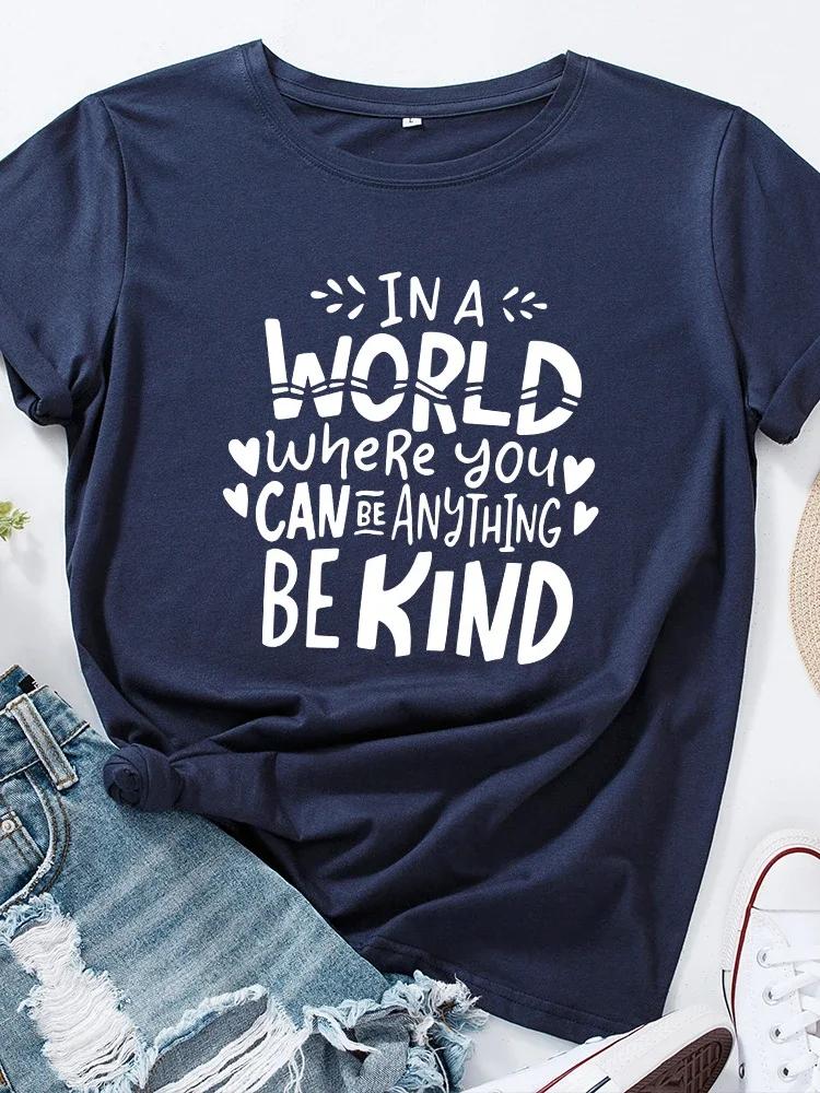 Can Do Anything Be Kind Letter Print Женская футболка с коротким рукавом и круглым вырезом Свободная женская футболка Женская футболка Топы Camisetas Mujer S красный
Can Do Anything Be Kind Letter Print Женская футболка с коротким рукавом и круглым вырезом Свободная женская футболка Женская футболка Топы Camisetas Mujer S красный