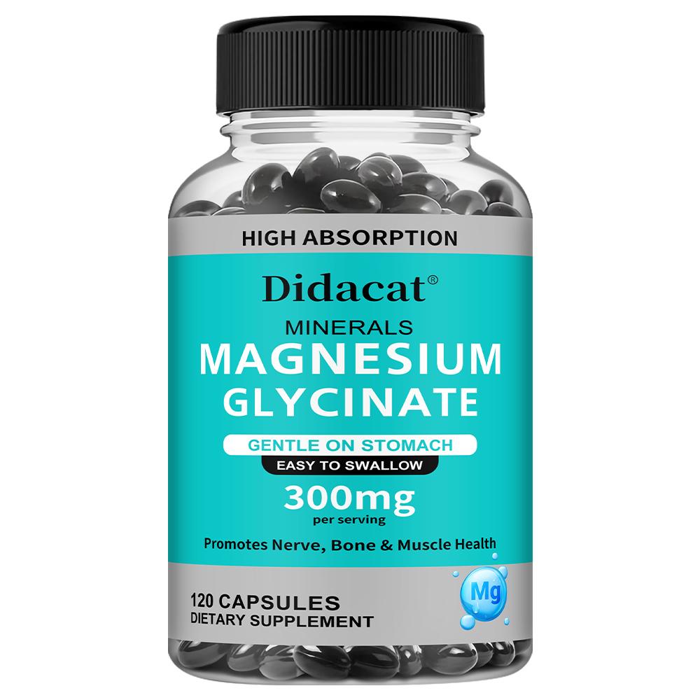 Magnesium Glycinate 300 Mg Per Serving, Dietary Supplement, 120 Capsules Per Bottle 120 Capsules
Magnesium Glycinate 300 Mg Per Serving, Dietary Supplement, 120 Capsules Per Bottle 120 Capsules