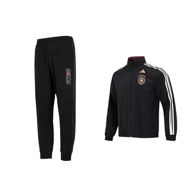 Adidas Logo Cuffed Mid-Rise Long Pants Stand Collar Vintage Reversible Striped Long Sleeve Casual Sports Suit Men suit Black HF4058+HZ3022 S
Adidas Logo Cuffed Mid-Rise Long Pants Stand Collar Vintage Reversible Striped Long Sleeve Casual Sports Suit Men suit Black HF4058+HZ3022 S