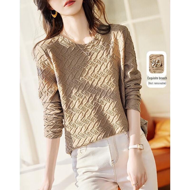 Demana Women s Embossed Knit Slim-Fit Long-Sleeve T-Shirt M
Demana Women s Embossed Knit Slim-Fit Long-Sleeve T-Shirt M
