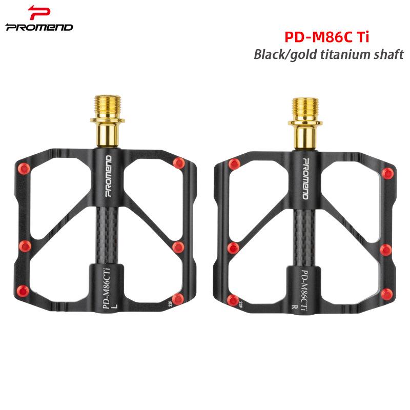 PROMEND Titanium Shaft Bike Pedal Ultralight 3 Sealed Bearing Pedals Road Mountain Bicycle MTB Wide Platform Pedals Bike Part PD-M86C-Ti Gold
PROMEND Titanium Shaft Bike Pedal Ultralight 3 Sealed Bearing Pedals Road Mountain Bicycle MTB Wide Platform Pedals Bike Part PD-M86C-Ti Gold