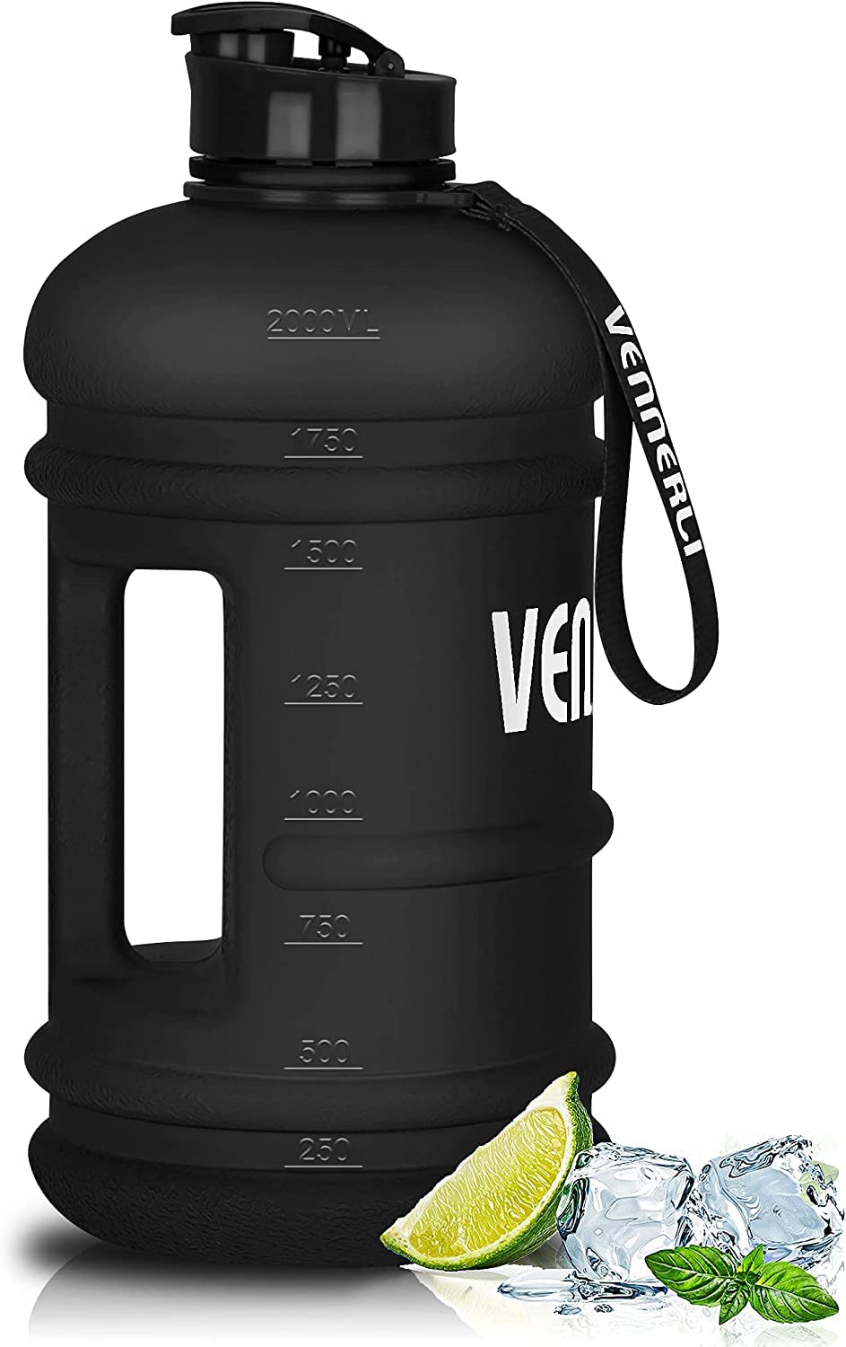 VENNERLI Half Gallon Water Bottle, 2.2L Large, Sports Water Bottle with Handle, 72 BPA-Free Reusable Plastic Water Jug, Leak-Proof Hydro Bottle for
VENNERLI Half Gallon Water Bottle, 2.2L Large, Sports Water Bottle with Handle, 72 BPA-Free Reusable Plastic Water Jug, Leak-Proof Hydro Bottle for
