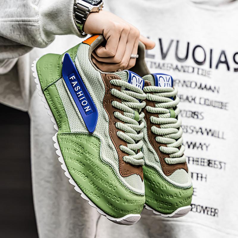 Men s shoes 2025 spring trend bag bottom mesh breathable color matching thick sole heightening dad shoes versatile sports leisure men 39 зелёный
Men s shoes 2025 spring trend bag bottom mesh breathable color matching thick sole heightening dad shoes versatile sports leisure men 39 зелёный