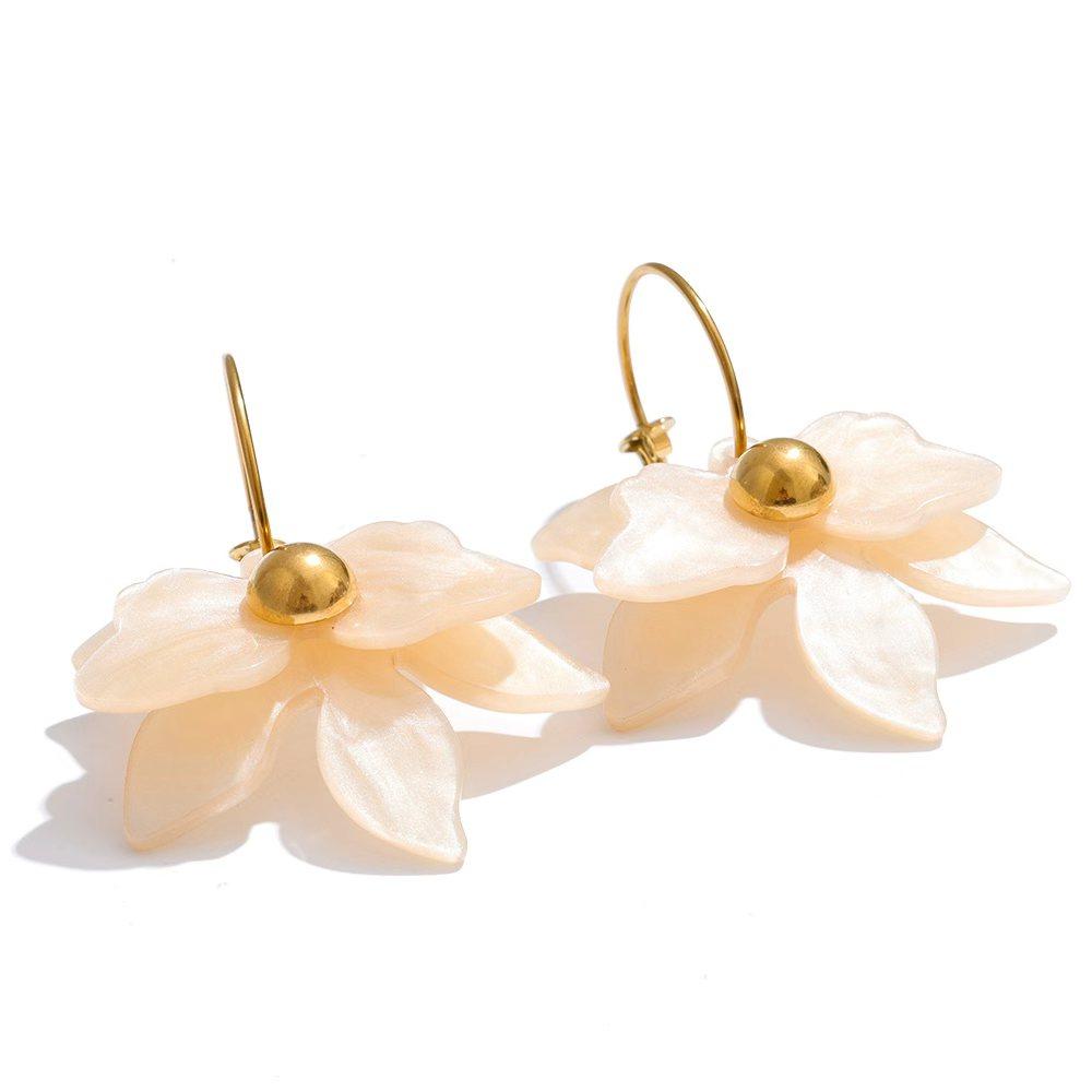 Yhoup 2026 Spring Y2K Mutil-color Acrylic Flower Petal Drop Earrings Stainless Steel Golden Young Charming Jewelry Waterproof
Yhoup 2026 Spring Y2K Mutil-color Acrylic Flower Petal Drop Earrings Stainless Steel Golden Young Charming Jewelry Waterproof