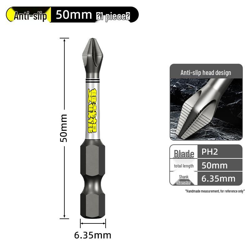 Phillips Bit Double-Ended Electric Screwdriver with Strong Magnetic Grip, Anti-Slip Design, High Hardness, and Hexagonal Super Hard.
Phillips Bit Double-Ended Electric Screwdriver with Strong Magnetic Grip, Anti-Slip Design, High Hardness, and Hexagonal Super Hard.