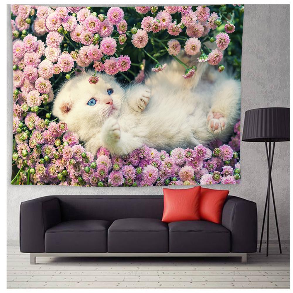 Настінний гобелен із котом Пейзажний гобелен Настінний гобелен Trippy Wall Art для спальні, вітальні, домашнього декору 100x75cm
Настінний гобелен із котом Пейзажний гобелен Настінний гобелен Trippy Wall Art для спальні, вітальні, домашнього декору 100x75cm