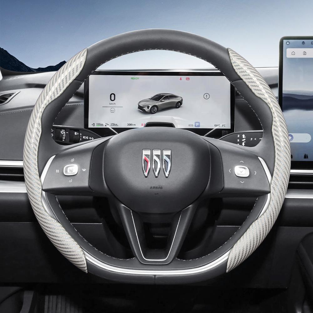 Suitable for Buick Carbon Fiber Texture Steering Wheel Cover with Segmented Quick-Release Design, Durable, for Models Such as E
Suitable for Buick Carbon Fiber Texture Steering Wheel Cover with Segmented Quick-Release Design, Durable, for Models Such as E