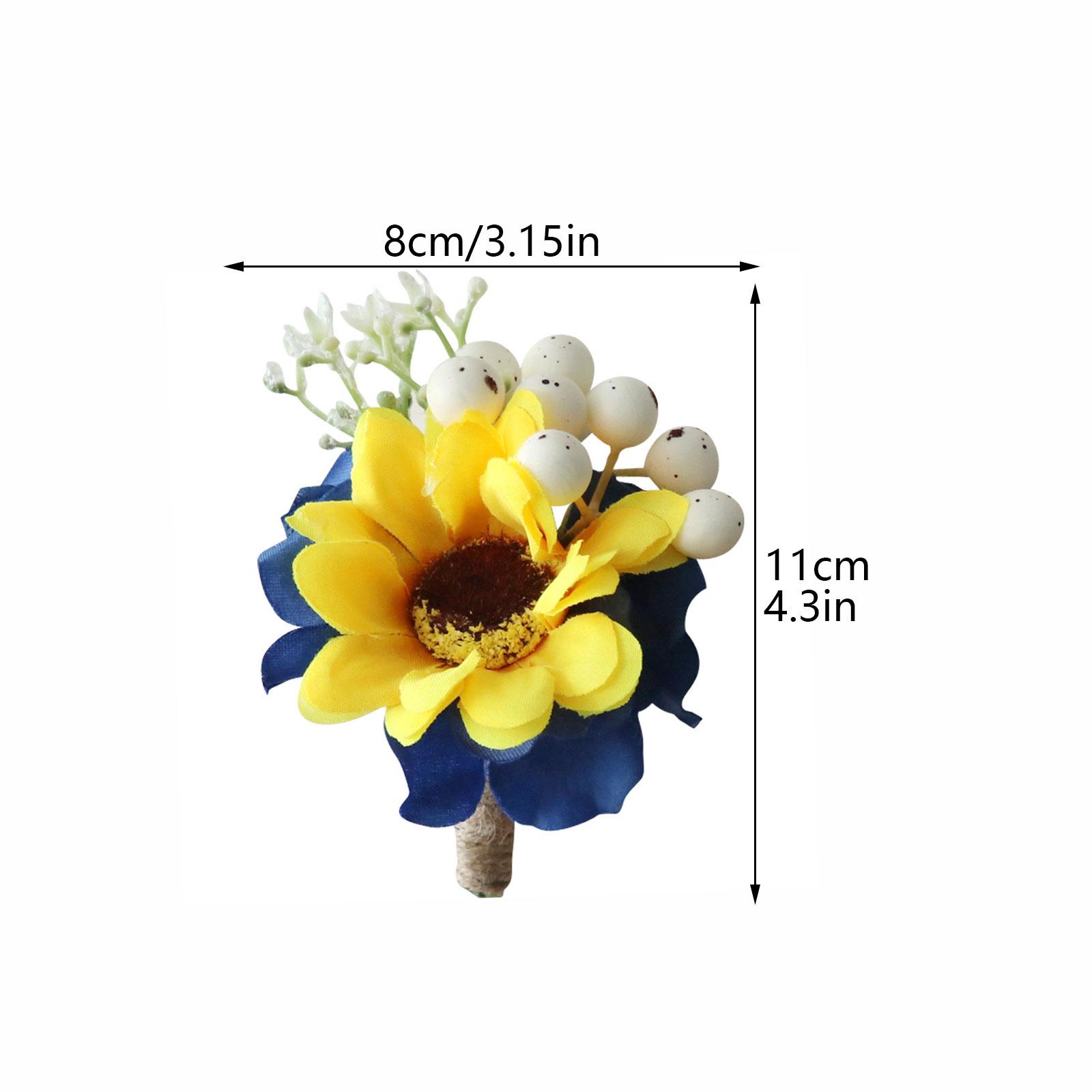 Искусственный подсолнух бутоньерка жених невеста подружка невесты свадебный браслет корсаж цветок Type 1
Искусственный подсолнух бутоньерка жених невеста подружка невесты свадебный браслет корсаж цветок Type 1