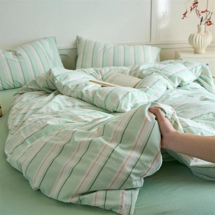 100% Cotton Stripe 3-Piece Duvet Cover Set (1 Duvet Cover + 2 Pillowcases),Yarn-Dyed,Soft Bedding Set, Multiple Sizes 1.2m sheet 3pcs
100% Cotton Stripe 3-Piece Duvet Cover Set (1 Duvet Cover + 2 Pillowcases),Yarn-Dyed,Soft Bedding Set, Multiple Sizes 1.2m sheet 3pcs