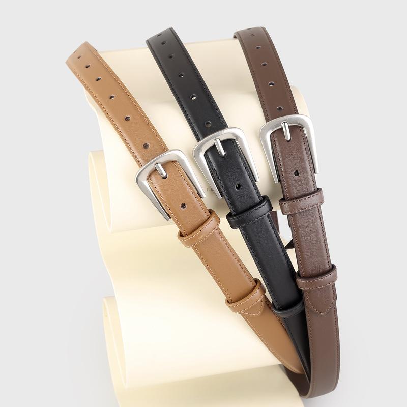 First Layer Cowhide Women S Belt, High-End Silver Pin Buckle With Jeans Belt 100cm коричневий
First Layer Cowhide Women S Belt, High-End Silver Pin Buckle With Jeans Belt 100cm коричневий