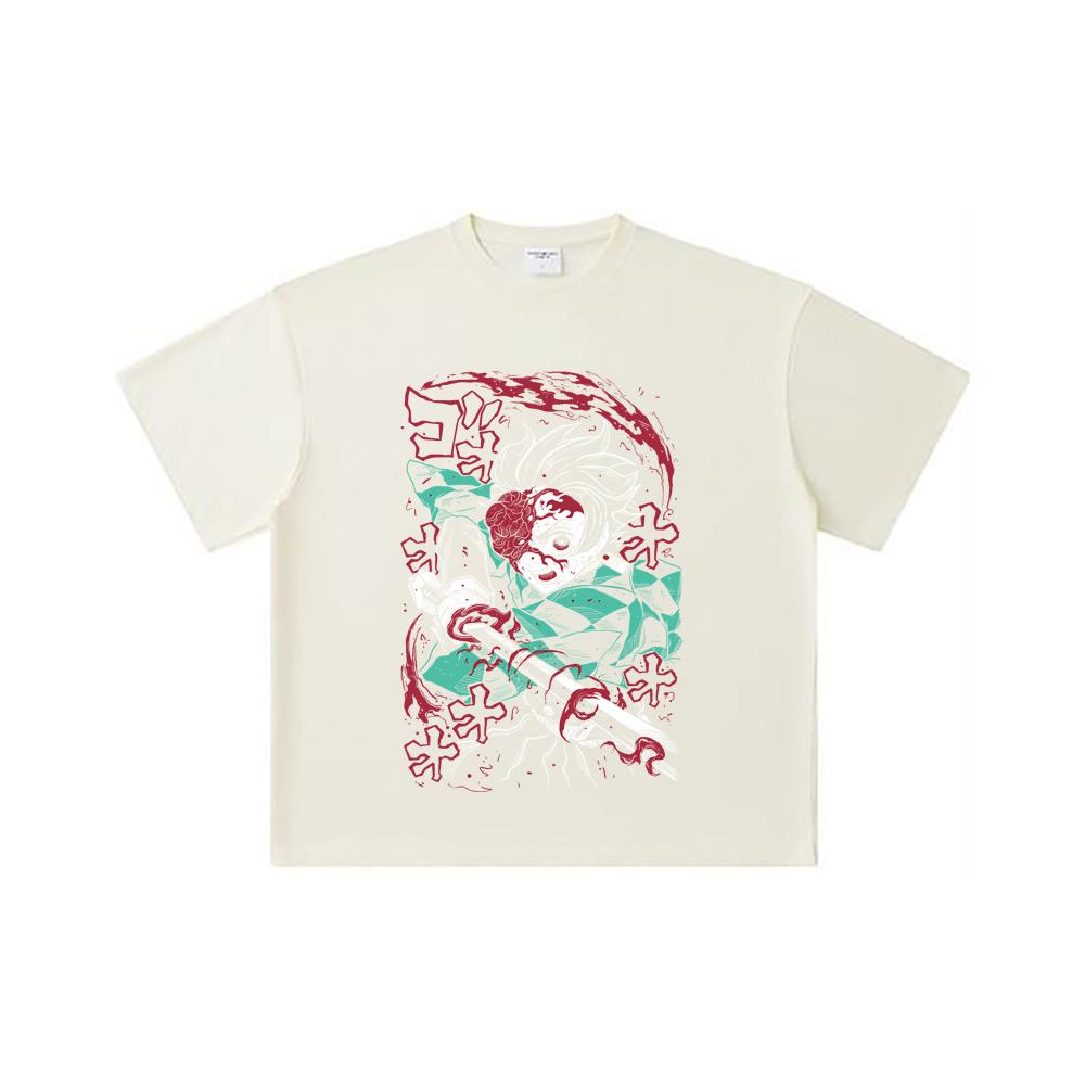 260 GSM Double Yarn 32 Count 100% Cotton Demon Slayer V41 Demon Tanjiro Print Unisex Heavy Cotton T Shirt S абрикосовый
260 GSM Double Yarn 32 Count 100% Cotton Demon Slayer V41 Demon Tanjiro Print Unisex Heavy Cotton T Shirt S абрикосовый