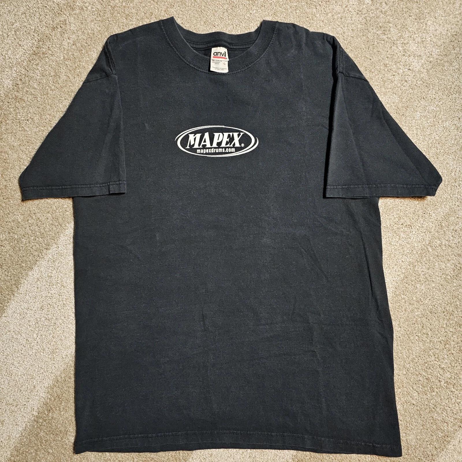 Vintage 90s Mapex Drums Band T-shirt Mens L Black Tribal Music Anvil Cyber Punk XL
Vintage 90s Mapex Drums Band T-shirt Mens L Black Tribal Music Anvil Cyber Punk XL