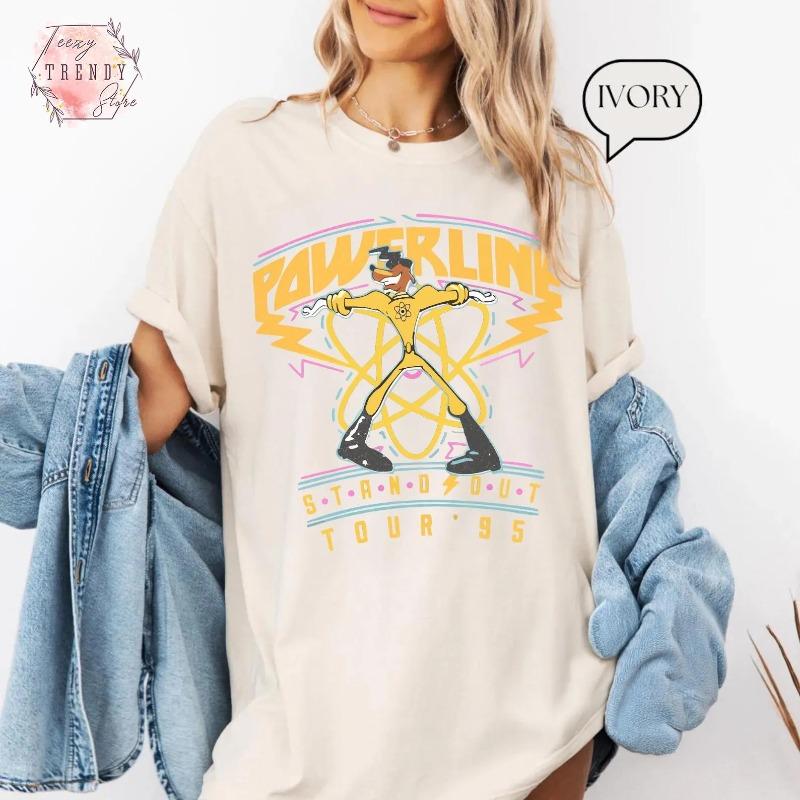 Retro 90s Goofy Movie Tshirt Max Goofy Powerline Tour Tshirt World Tour Tshirt 4XL
Retro 90s Goofy Movie Tshirt Max Goofy Powerline Tour Tshirt World Tour Tshirt 4XL