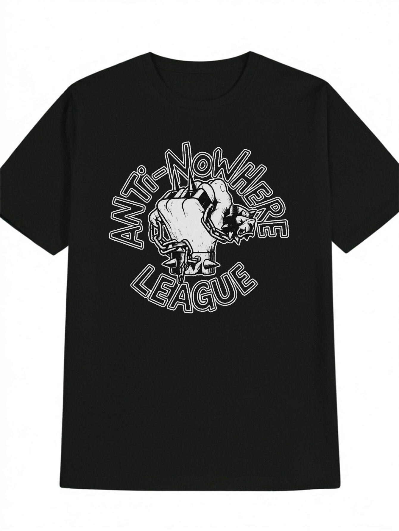Anti-NOWHERE League Graphic T-shirt - Black Casual Crew Neck Tee with White Boxing Fist Design XXXXL
Anti-NOWHERE League Graphic T-shirt - Black Casual Crew Neck Tee with White Boxing Fist Design XXXXL