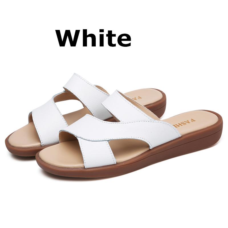 New Women Old Mother Female Ladies Shoes Sandals Cow Genuine Leather Slip On Summer Beach Casual Size 35-40 YL-1802 40 білий
New Women Old Mother Female Ladies Shoes Sandals Cow Genuine Leather Slip On Summer Beach Casual Size 35-40 YL-1802 40 білий