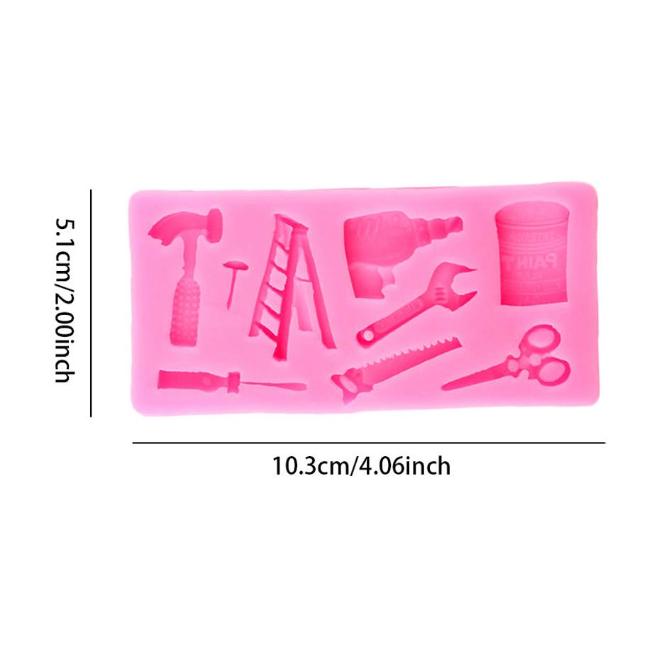 1 Pcs 3D Repair Tools Cake Mold Silicone Hammer Scissors Shape Fondant Chocolate Mold DIY Sugar Craft Cake Decoration Tools розовый
1 Pcs 3D Repair Tools Cake Mold Silicone Hammer Scissors Shape Fondant Chocolate Mold DIY Sugar Craft Cake Decoration Tools розовый