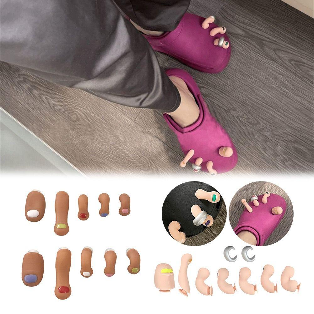 7/10PCS Goth Charms Horror 3D Toe Charms Set Resin Clog Sandals Decorations Adults/Kids 7pcs-Skin
7/10PCS Goth Charms Horror 3D Toe Charms Set Resin Clog Sandals Decorations Adults/Kids 7pcs-Skin