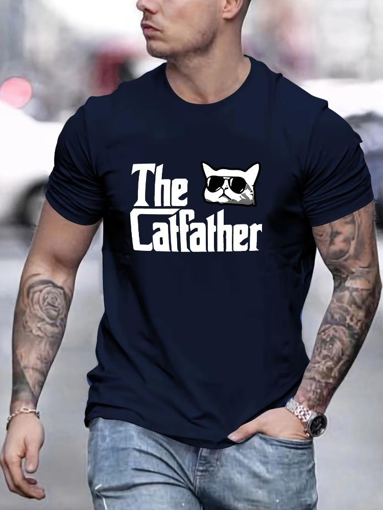 Men s Summer 100 Cotton Fashionable Casual Sports Loose Fit Plus Size The Catfather Printed Round Neck Short Sleeved T-shirt Top S разноцветный
Men s Summer 100 Cotton Fashionable Casual Sports Loose Fit Plus Size The Catfather Printed Round Neck Short Sleeved T-shirt Top S разноцветный