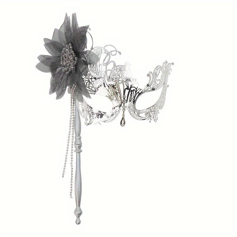 1pc Adjustable Handheld Masquerade Mask with Tassel Flower Decor for Women Halloween Carnival Parties
1pc Adjustable Handheld Masquerade Mask with Tassel Flower Decor for Women Halloween Carnival Parties