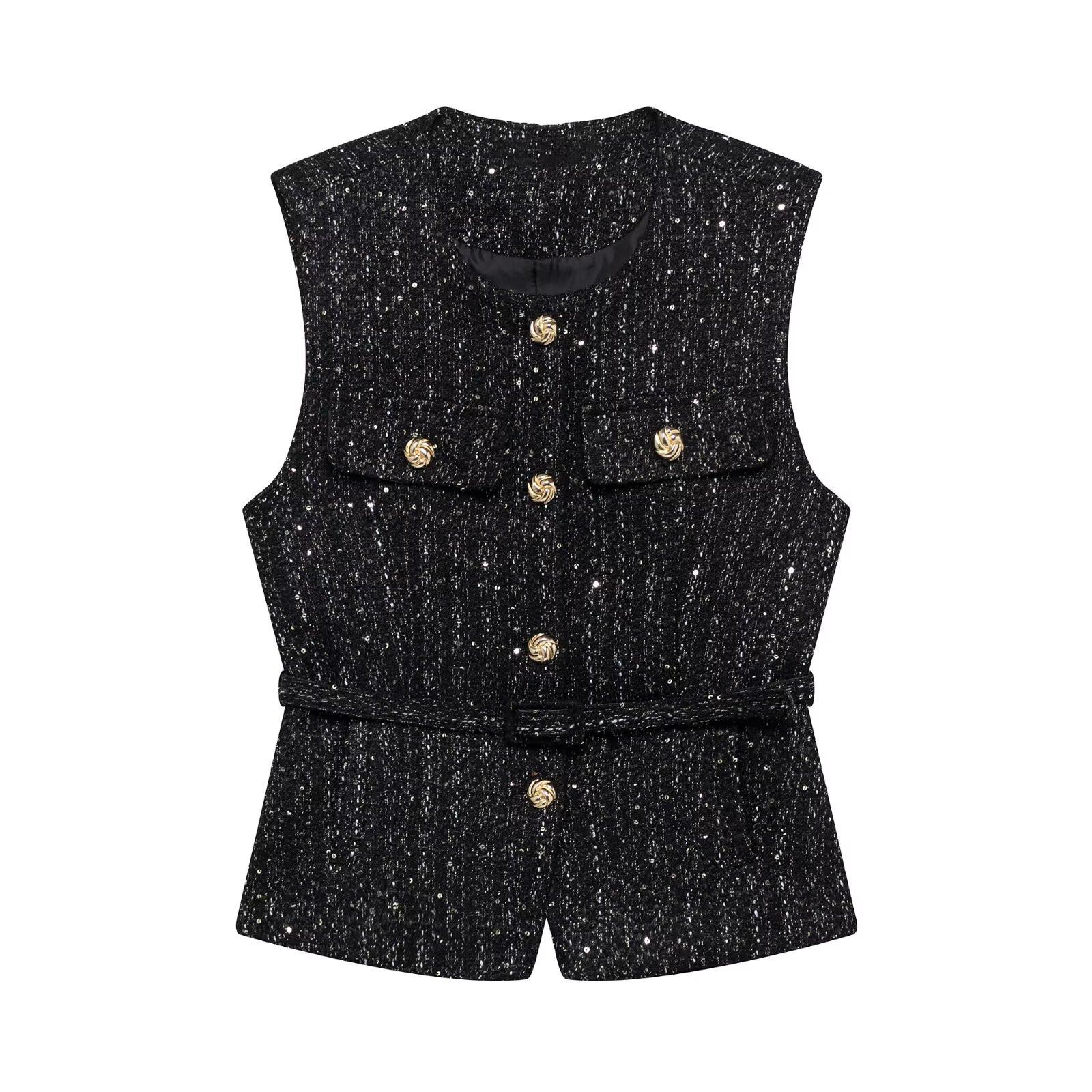 Весна 2025 Женский приталенный текстурированный жилет и однобортный кардиган Small чёрный
Весна 2025 Женский приталенный текстурированный жилет и однобортный кардиган Small чёрный