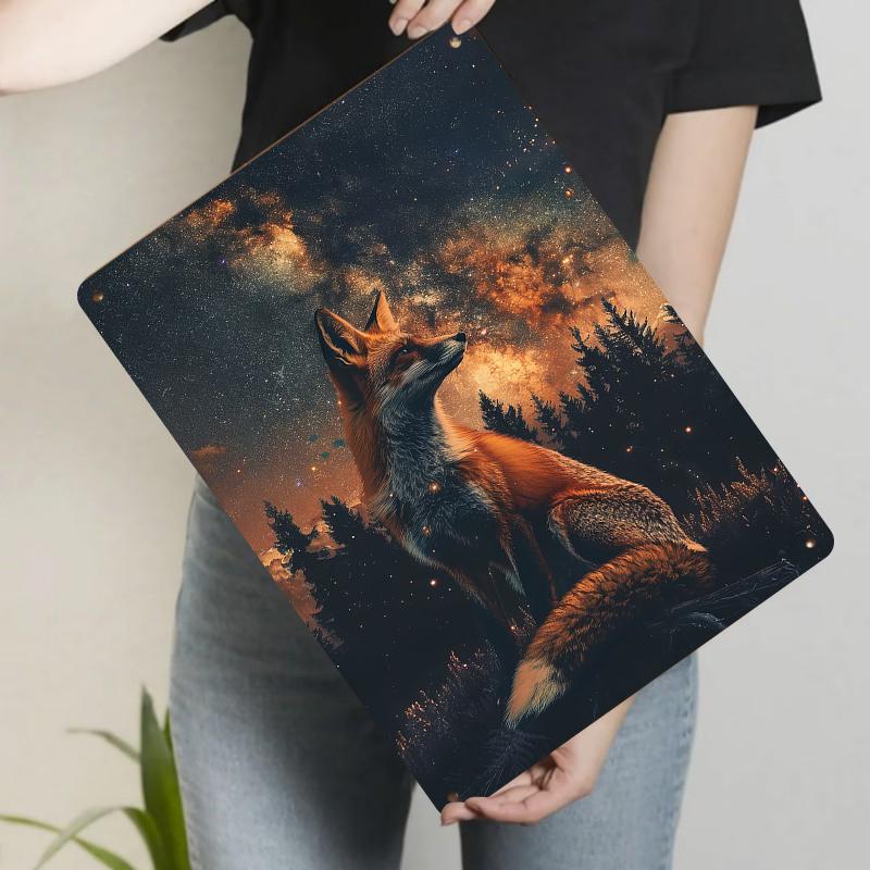 Fox Silhouette Metal Wall Art Under Starry Sky Forest Animal Galaxy Night Decorative Painting Home Decoration 20x30cm(7.8x11.8inch)
Fox Silhouette Metal Wall Art Under Starry Sky Forest Animal Galaxy Night Decorative Painting Home Decoration 20x30cm(7.8x11.8inch)